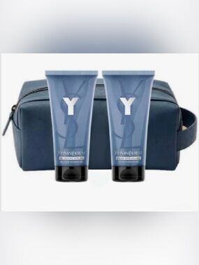Yves Saint Laurent Y Shower Gel & Balm (with toiletry travel pouch)